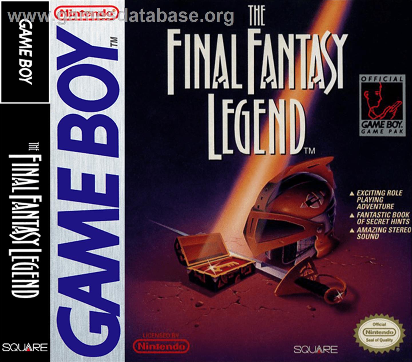 Final Fantasy Legend - Nintendo Game Boy - Artwork - Box