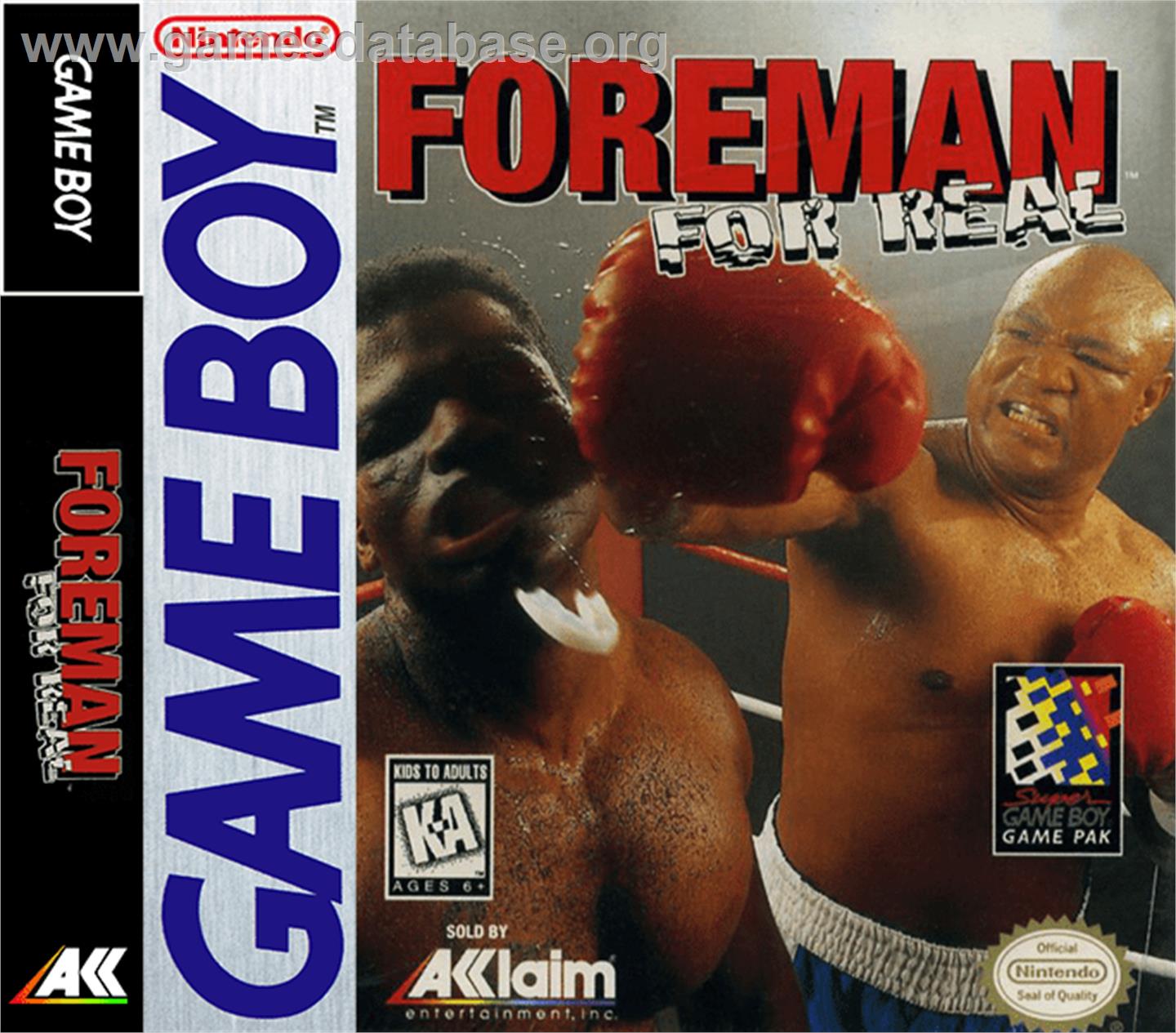 Foreman for Real - Nintendo Game Boy - Artwork - Box