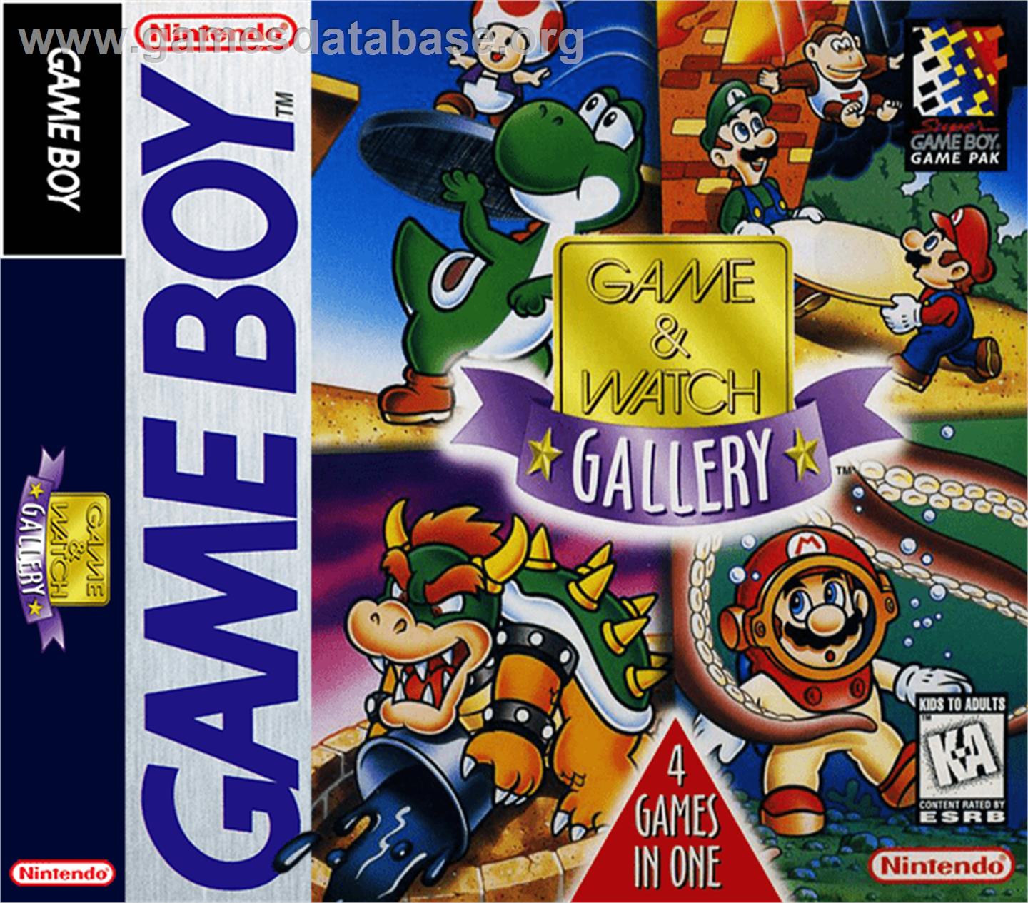 Game & Watch Gallery - Nintendo Game Boy - Artwork - Box