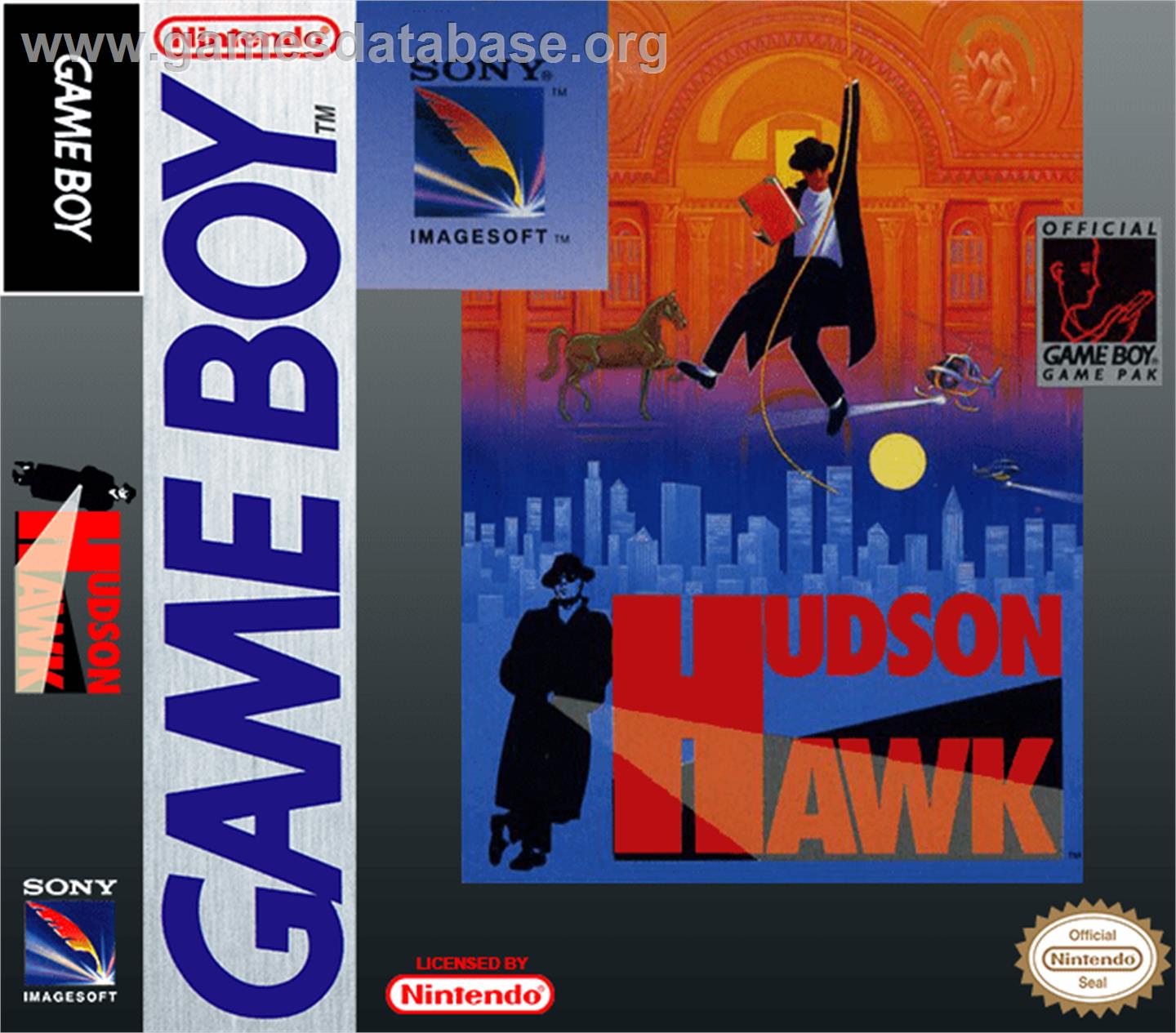 Hudson Hawk - Nintendo Game Boy - Artwork - Box