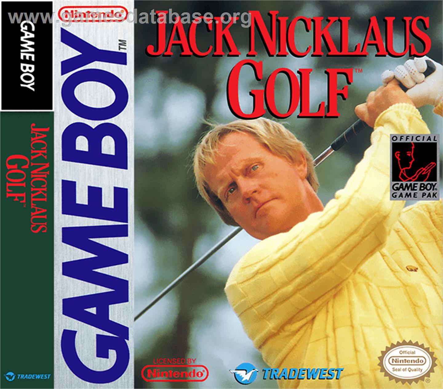 Jack Nicklaus Golf - Nintendo Game Boy - Artwork - Box