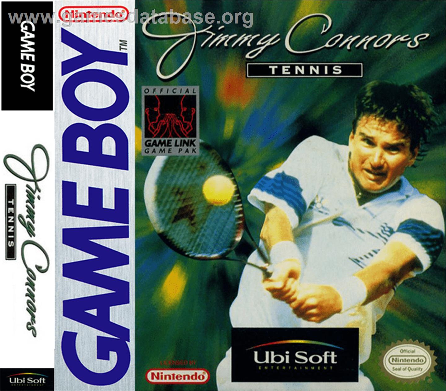 Jimmy Connors Tennis - Nintendo Game Boy - Artwork - Box