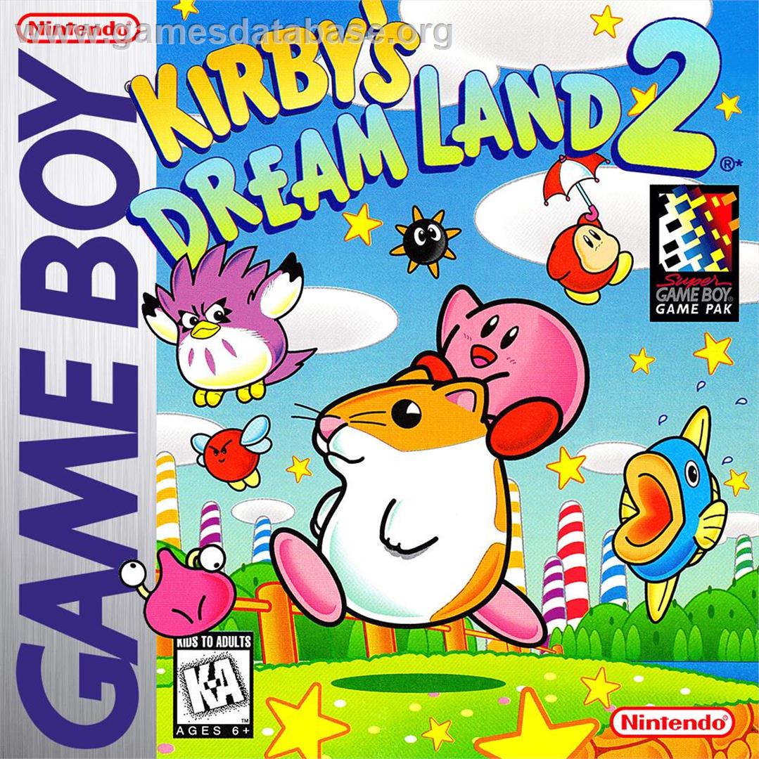 Kirby's Dream Land 2 - Nintendo Game Boy - Artwork - Box