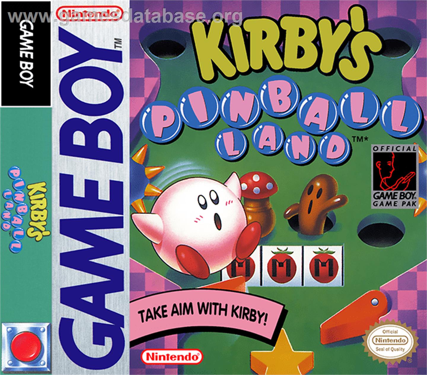 Kirby's Pinball Land - Nintendo Game Boy - Artwork - Box