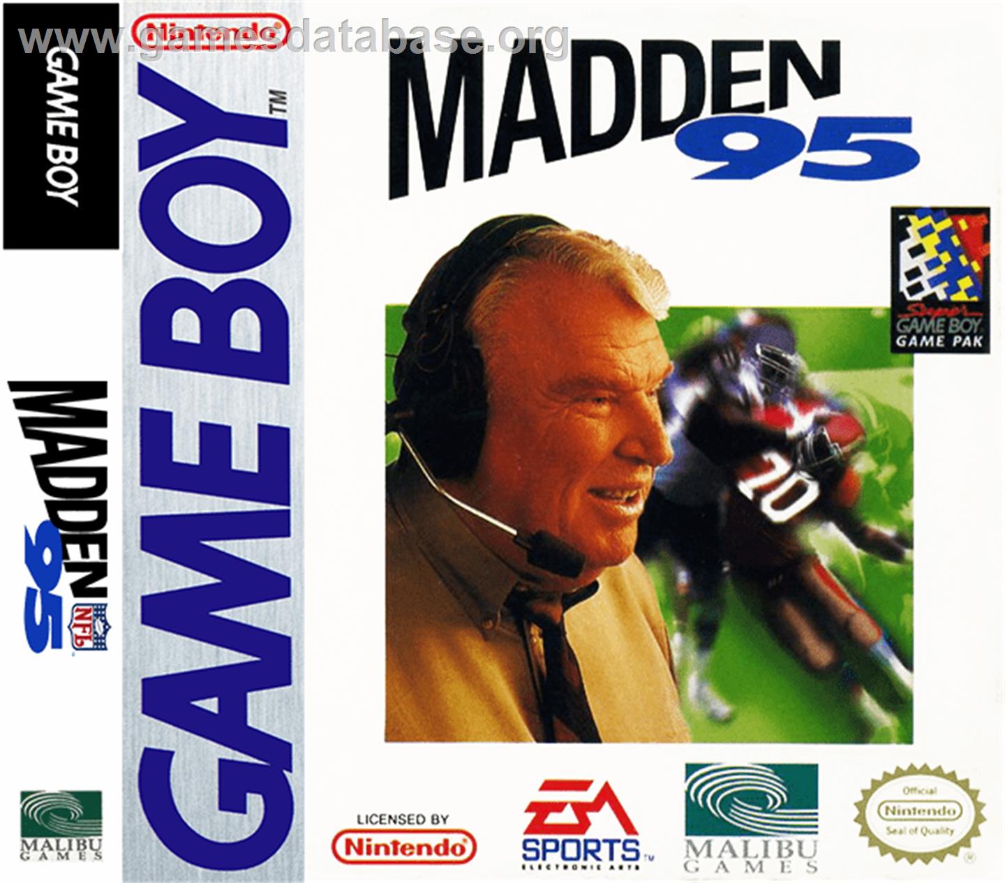 Madden NFL '95 - Nintendo Game Boy - Artwork - Box