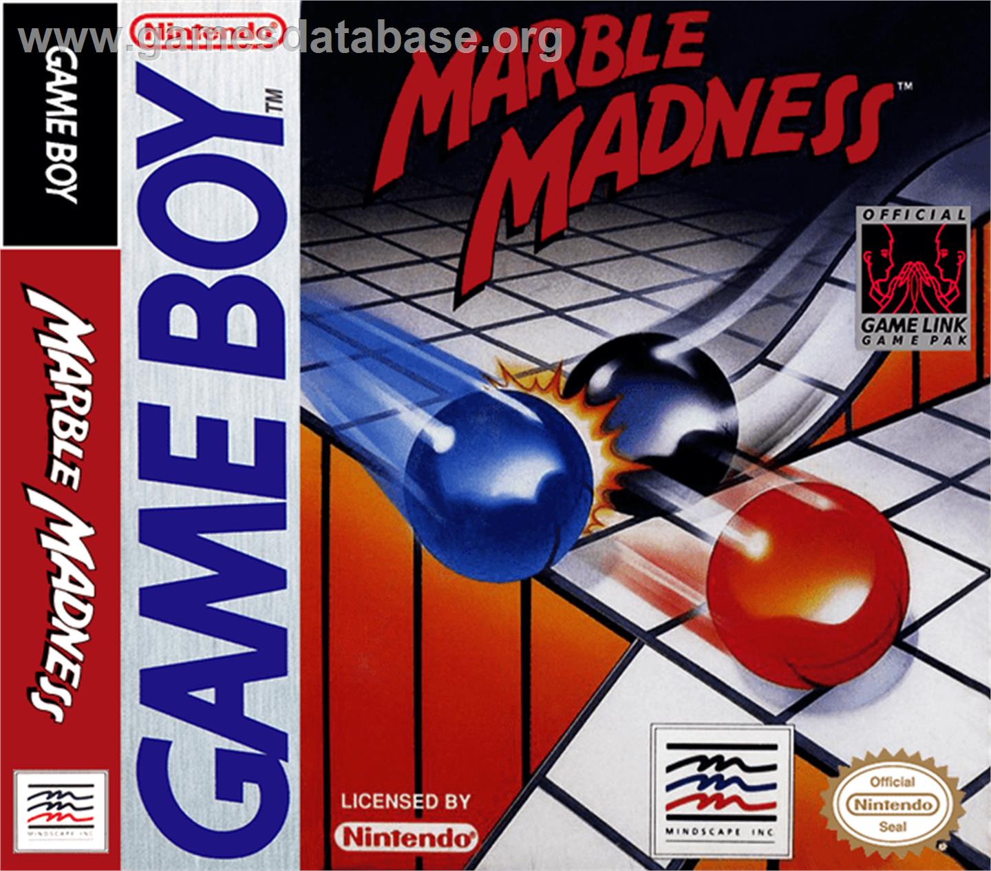 Marble Madness - Nintendo Game Boy - Artwork - Box