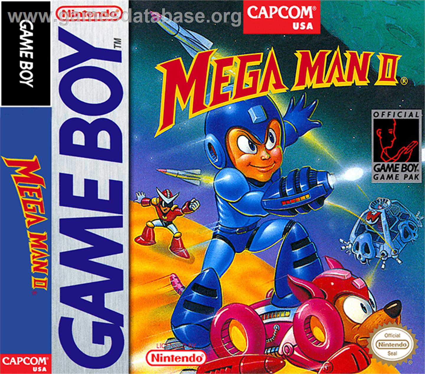 Mega Man 2 - Nintendo Game Boy - Artwork - Box