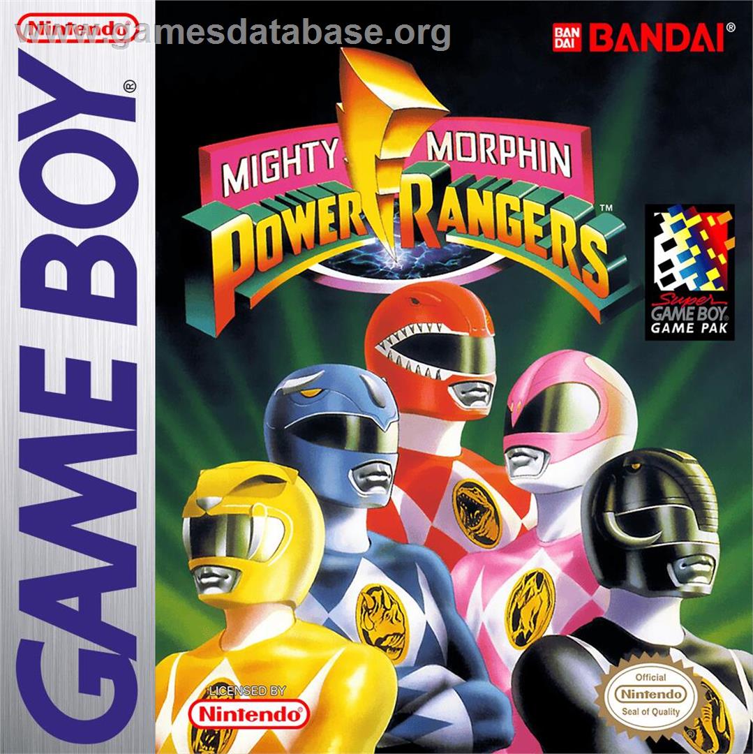 Mighty Morphin Power Rangers - Nintendo Game Boy - Artwork - Box