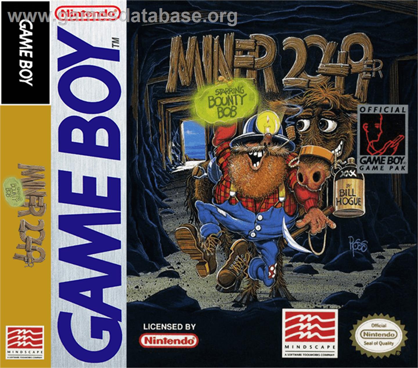 Miner 2049er - Nintendo Game Boy - Artwork - Box