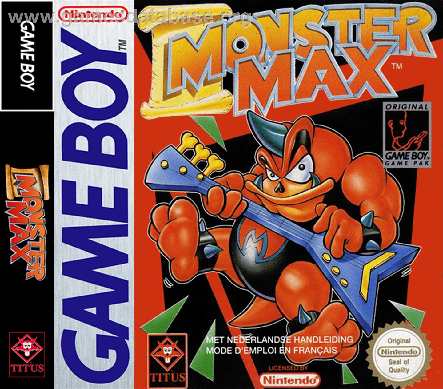 Monster Max - Nintendo Game Boy - Artwork - Box