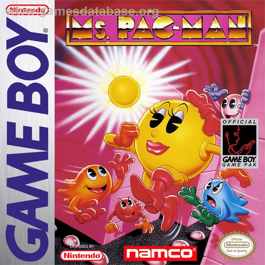Ms. Pac-man - Nintendo Game Boy - Artwork - Box