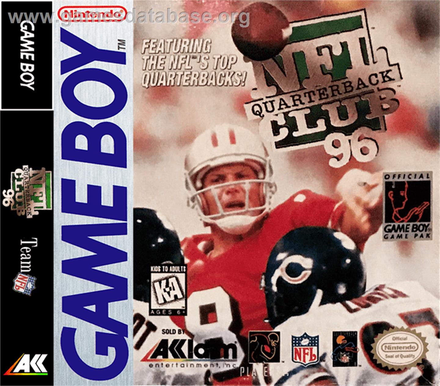 NFL Quarterback Club '96 - Nintendo Game Boy - Artwork - Box