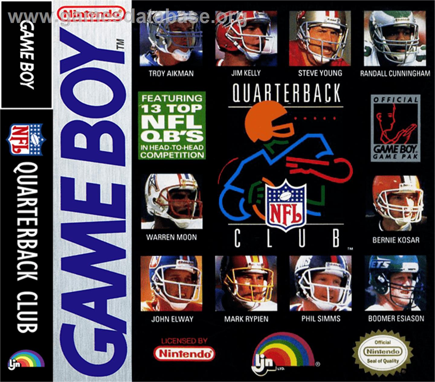 NFL Quarterback Club - Nintendo Game Boy - Artwork - Box