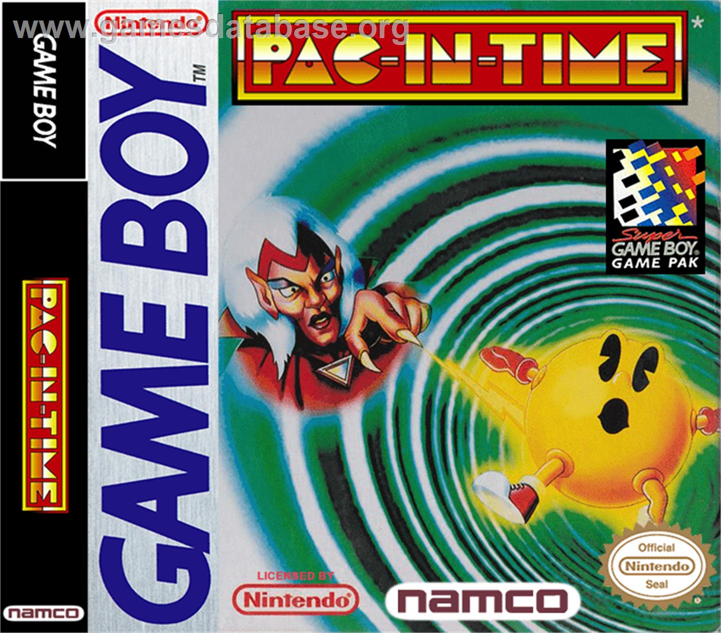 Pac-in-Time - Nintendo Game Boy - Artwork - Box
