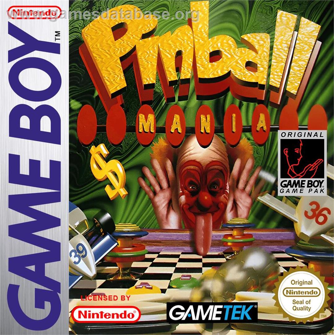 Pinball Mania - Nintendo Game Boy - Artwork - Box