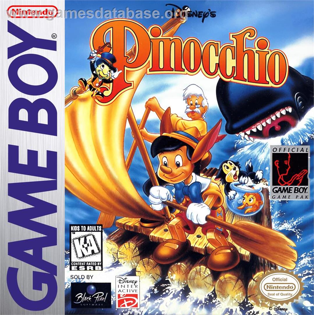 Pinocchio - Nintendo Game Boy - Artwork - Box
