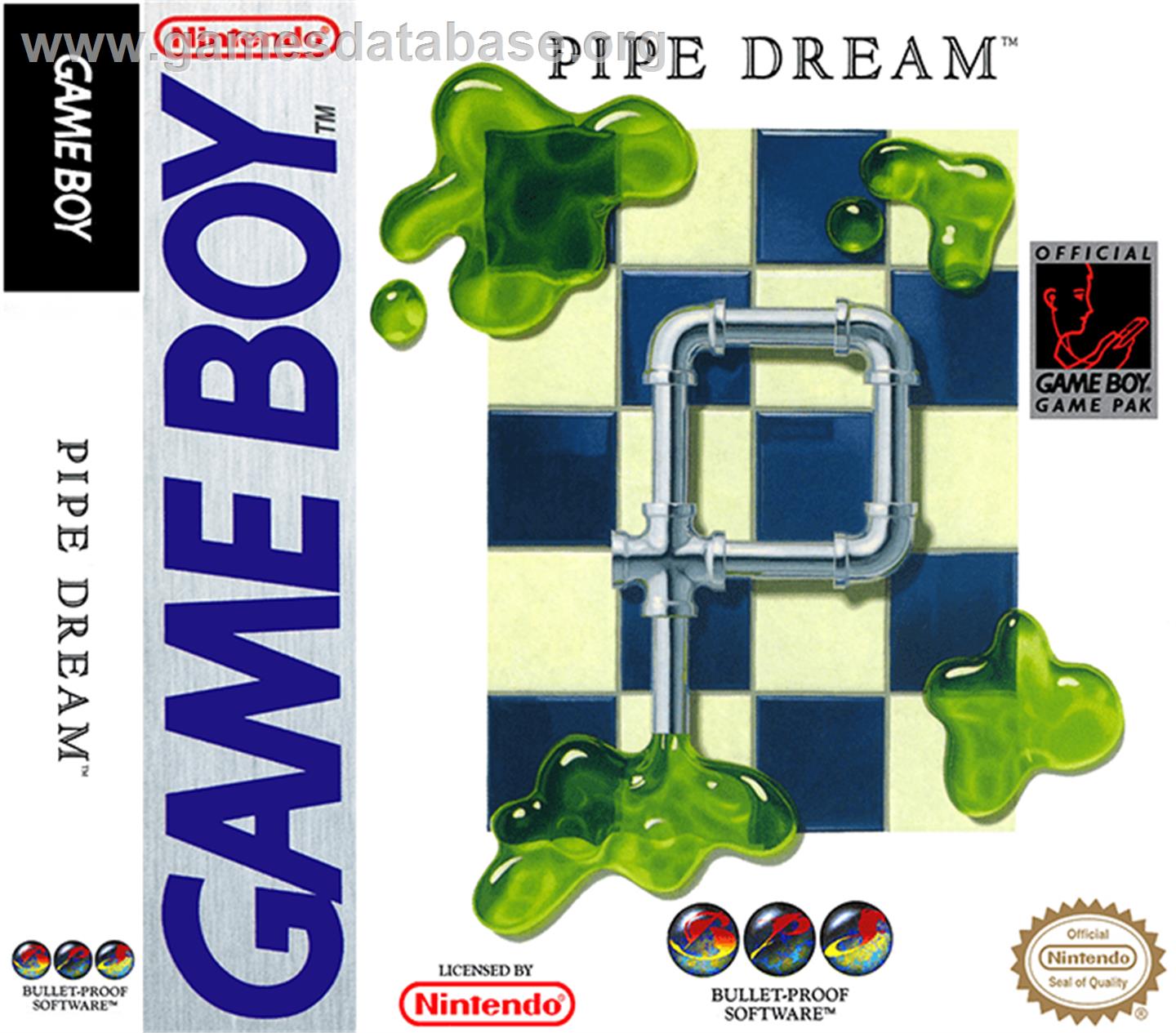 Pipe Dream - Nintendo Game Boy - Artwork - Box