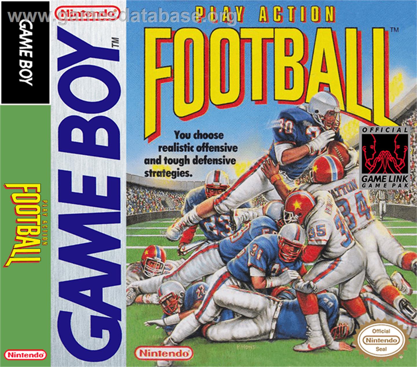 Play Action Football - Nintendo Game Boy - Artwork - Box