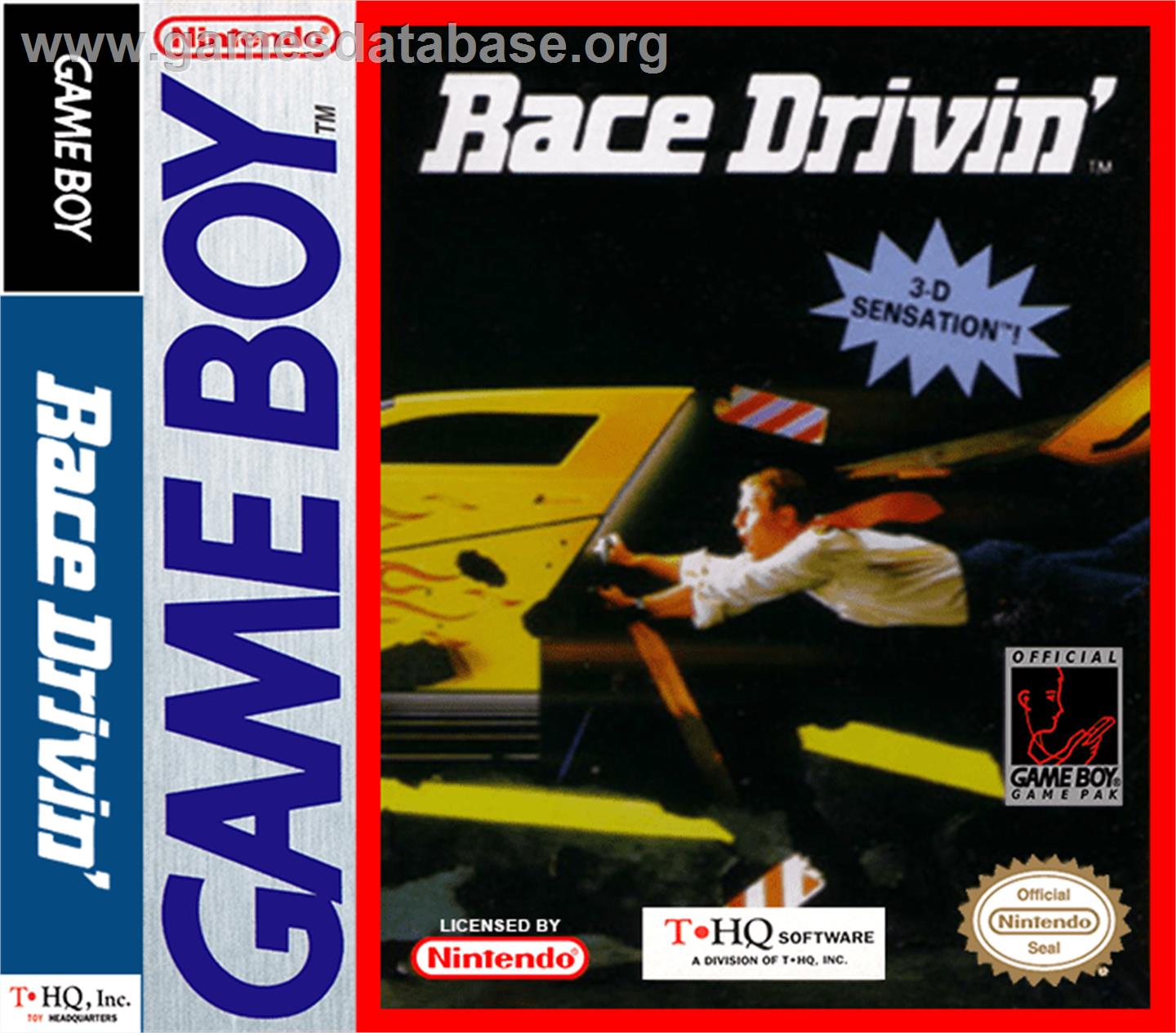 Race Drivin' - Nintendo Game Boy - Artwork - Box