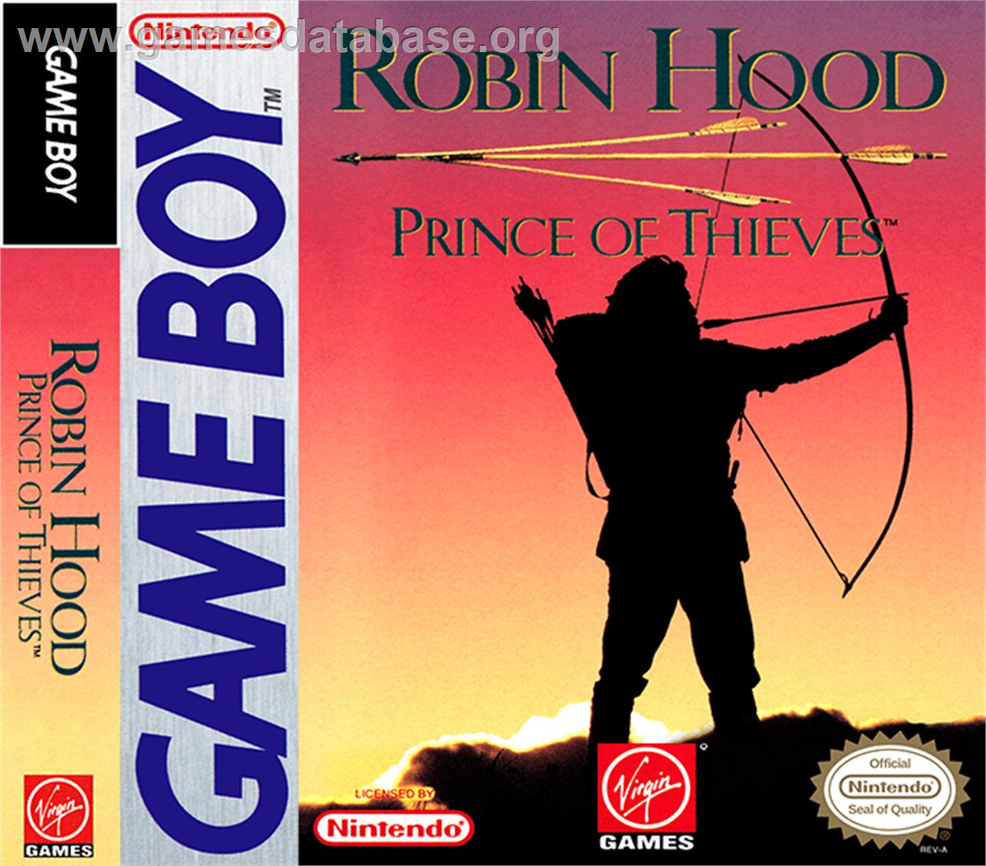 Robin Hood: Prince of Thieves - Nintendo Game Boy - Artwork - Box