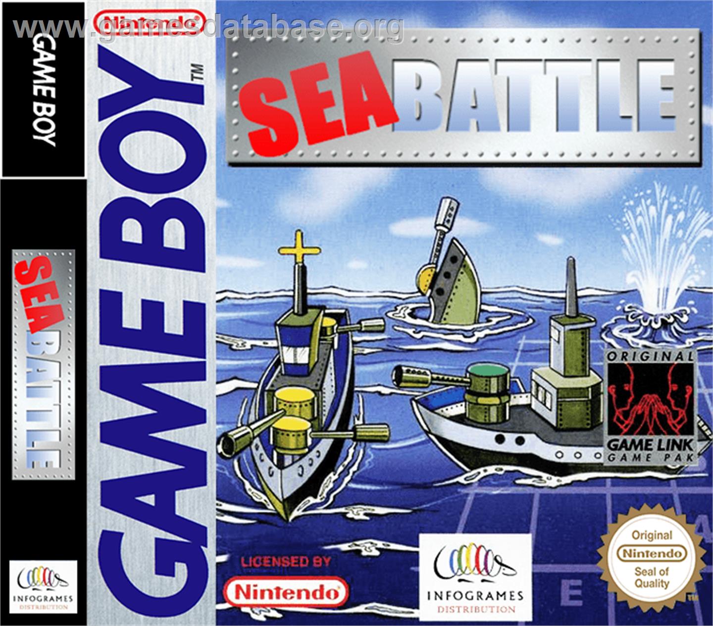 Sea Battle - Nintendo Game Boy - Artwork - Box