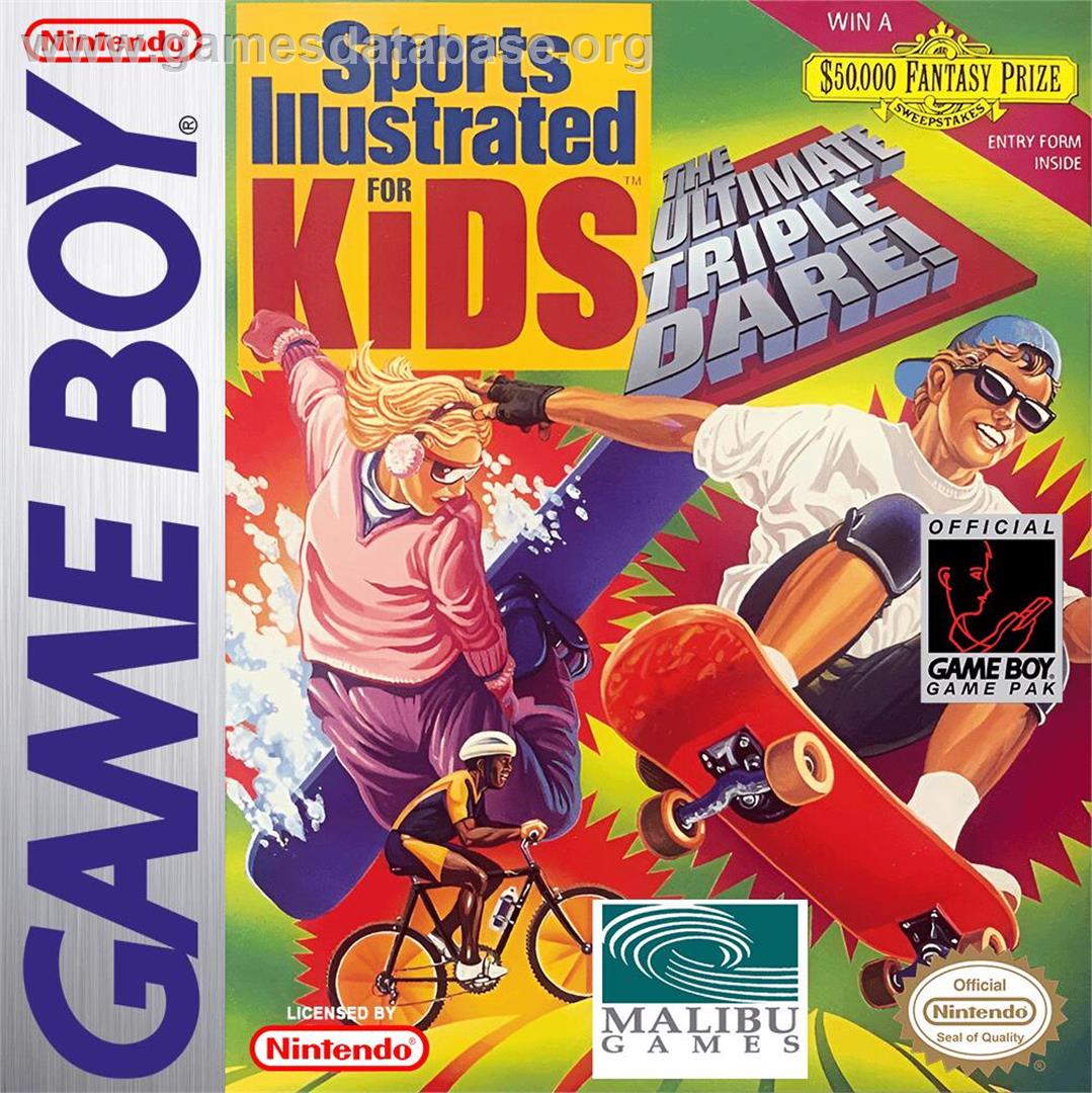 Sports Illustrated For Kids - The Ultimate Triple Dare! - Nintendo Game Boy - Artwork - Box