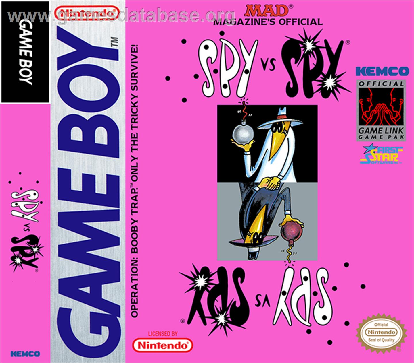 Spy vs Spy - Operation Boobytrap - Nintendo Game Boy - Artwork - Box
