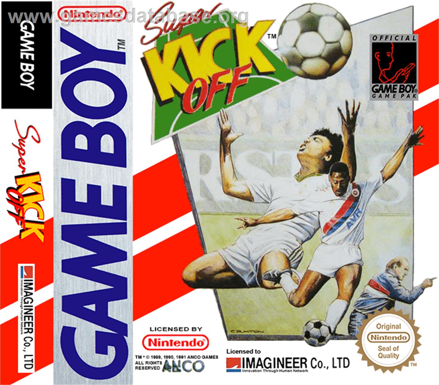 Super Kick Off - Nintendo Game Boy - Artwork - Box