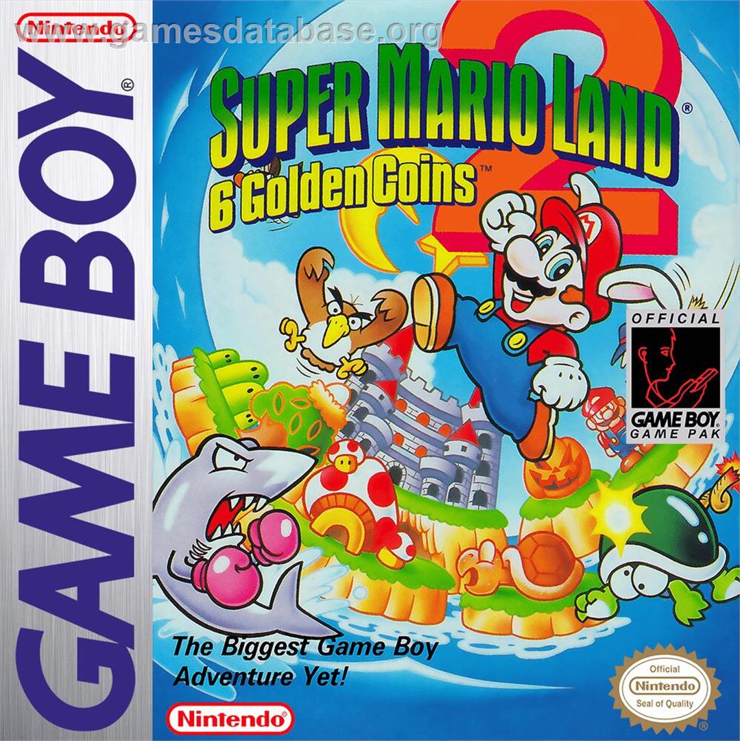 Super Mario Land 2 - 6 Golden Coins - Nintendo Game Boy - Artwork - Box