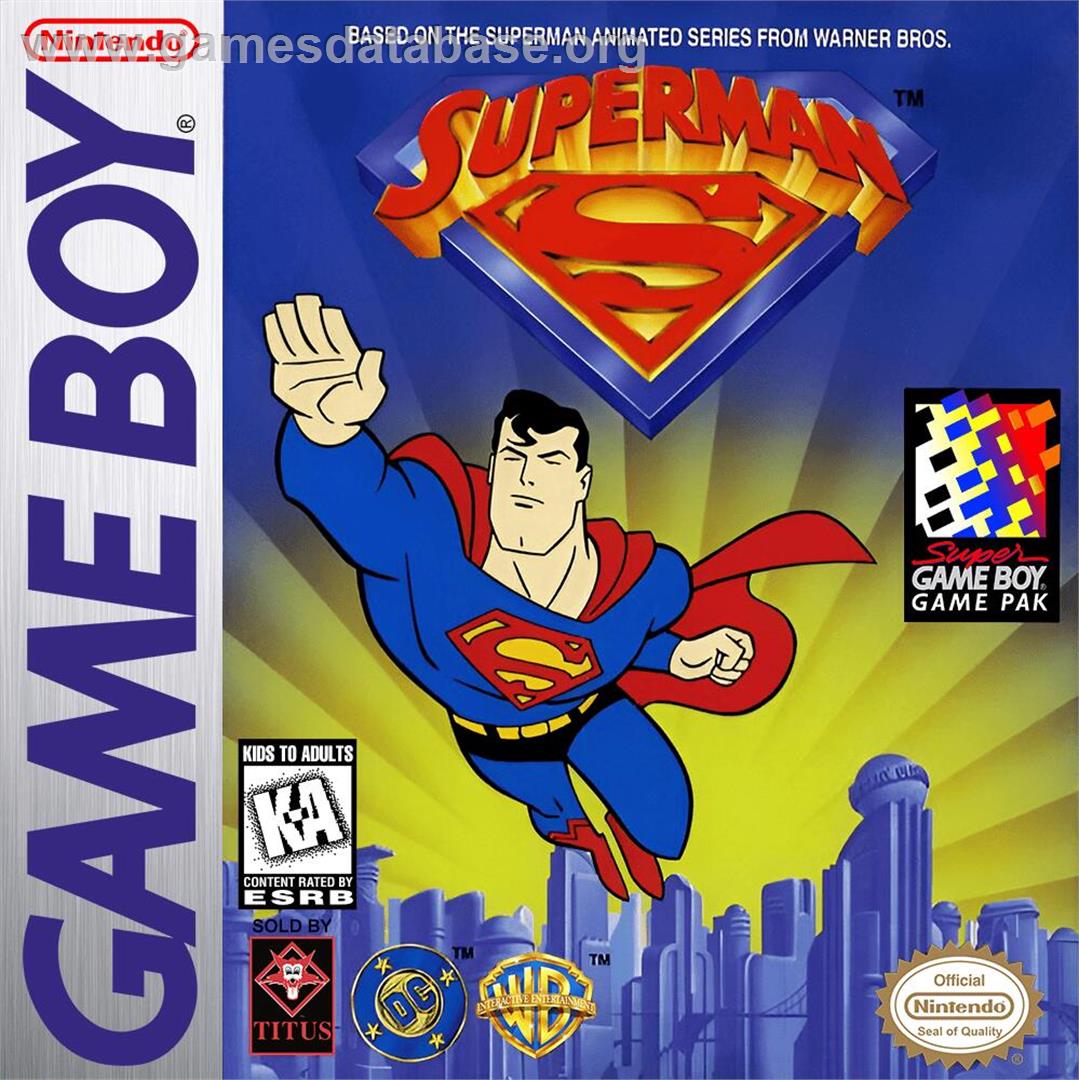 Superman - Nintendo Game Boy - Artwork - Box