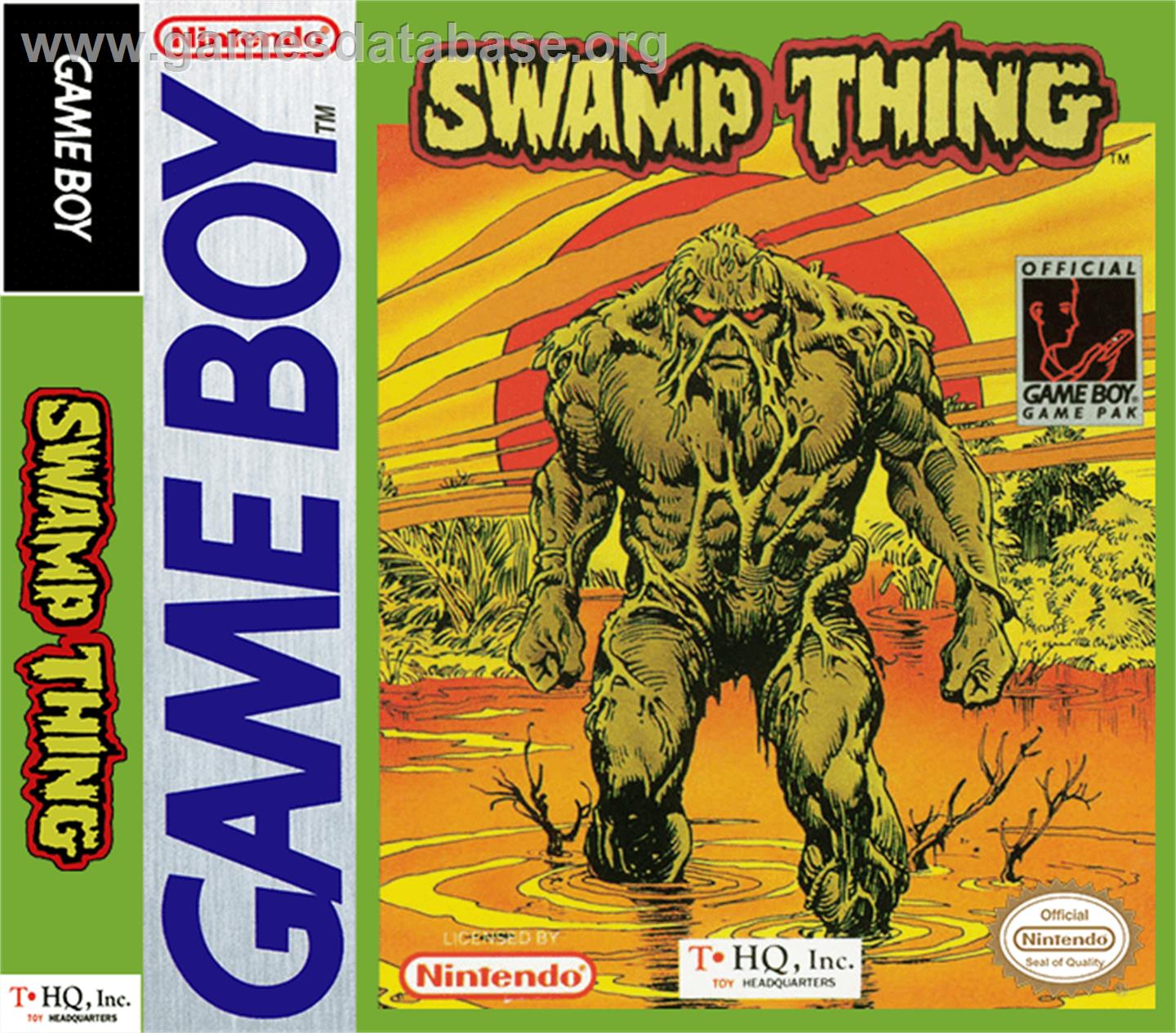 Swamp Thing - Nintendo Game Boy - Artwork - Box