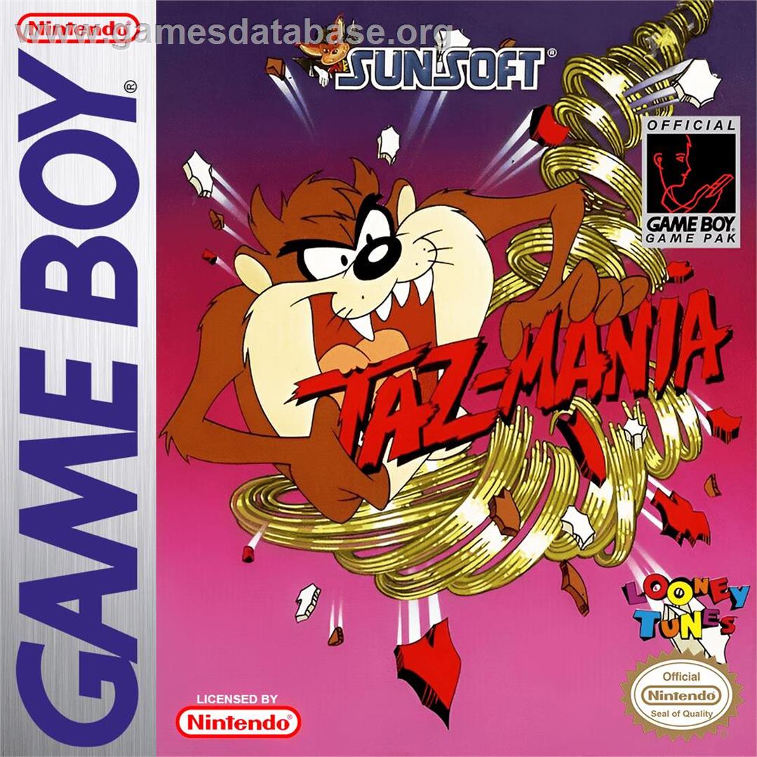 Taz-Mania - Nintendo Game Boy - Artwork - Box