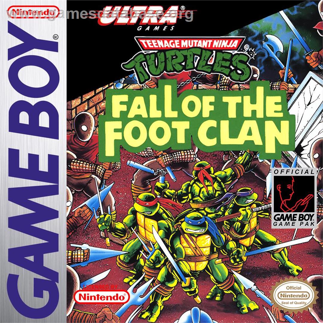Teenage Mutant Ninja Turtles - Fall Of The Foot Clan - Nintendo Game Boy - Artwork - Box