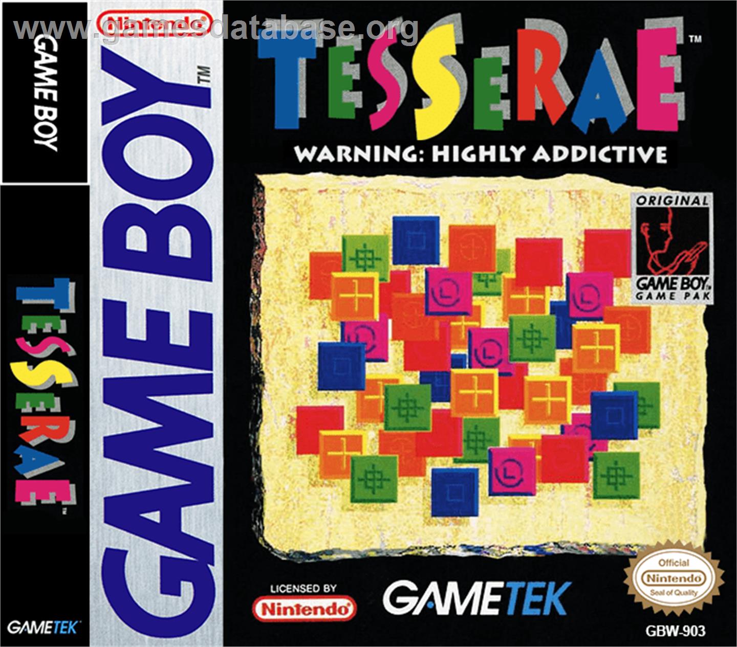 Tesserae - Nintendo Game Boy - Artwork - Box