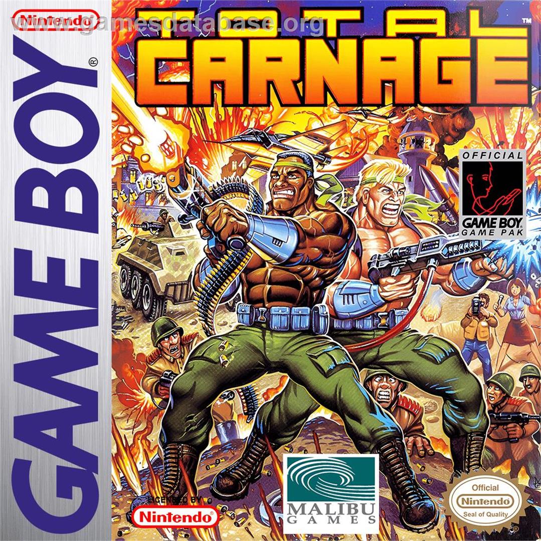 Total Carnage - Nintendo Game Boy - Artwork - Box