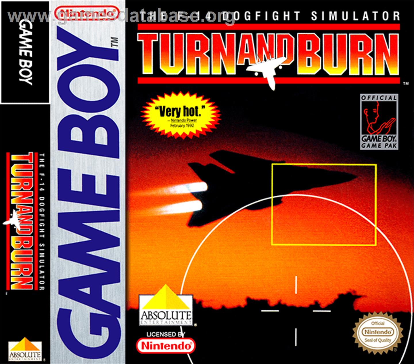 Turn & Burn - Nintendo Game Boy - Artwork - Box