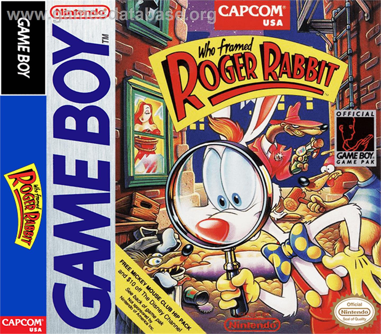 Who Framed Roger Rabbit - Nintendo Game Boy - Artwork - Box