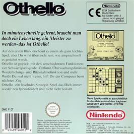 Box back cover for Othello on the Nintendo Game Boy.