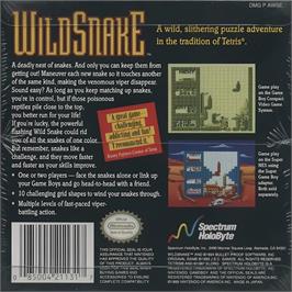 Box back cover for Wild Snake on the Nintendo Game Boy.