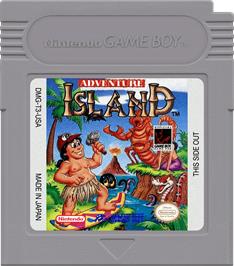 Cartridge artwork for Adventure Island on the Nintendo Game Boy.