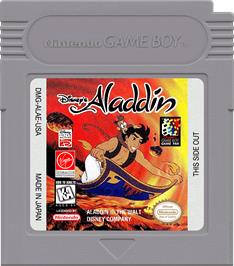 Cartridge artwork for Aladdin on the Nintendo Game Boy.