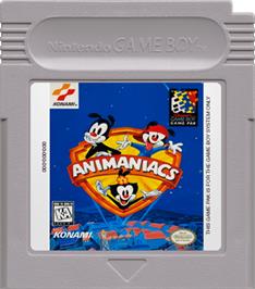 Cartridge artwork for Animaniacs on the Nintendo Game Boy.