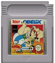 Cartridge artwork for Astérix And Obélix on the Nintendo Game Boy.