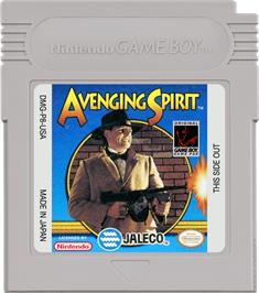 Cartridge artwork for Avenging Spirit on the Nintendo Game Boy.