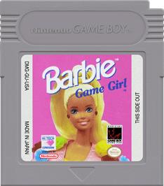 Cartridge artwork for Barbie - Game Girl on the Nintendo Game Boy.