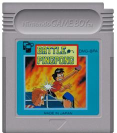 Cartridge artwork for Battle Ping Pong on the Nintendo Game Boy.