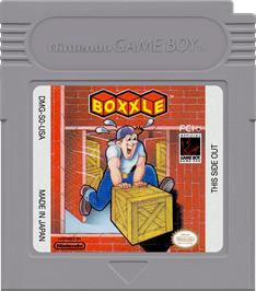 Cartridge artwork for Boxxle on the Nintendo Game Boy.