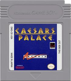 Cartridge artwork for Caesars Palace on the Nintendo Game Boy.
