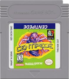 Cartridge artwork for Centipede on the Nintendo Game Boy.