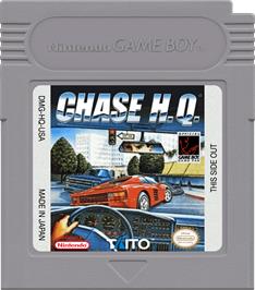 Cartridge artwork for Chase H.q. on the Nintendo Game Boy.
